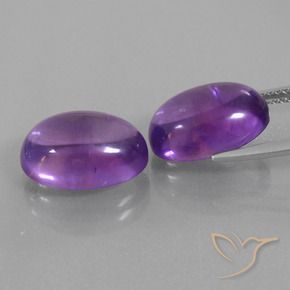 12.30 ct natürliche Mittelviolett Amethyst-Edelsteine, Oval, Transparent
