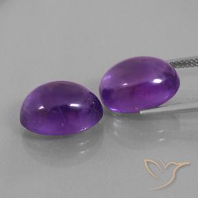 13.84 ct natürliche Rötliches Violett Amethyst-Edelsteine, Oval, Transparent