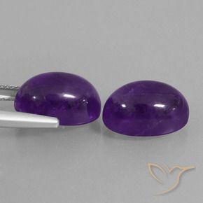 12.64 ct natürliche Mittelviolett Amethyst-Edelsteine, Oval, Transparent