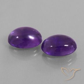 12.50 ct natürliche Mittelviolett Amethyst-Edelsteine, Oval, Transparent