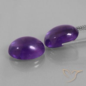 12.50 ct natürliche Mittelviolett Amethyst-Edelsteine, Oval, Transparent