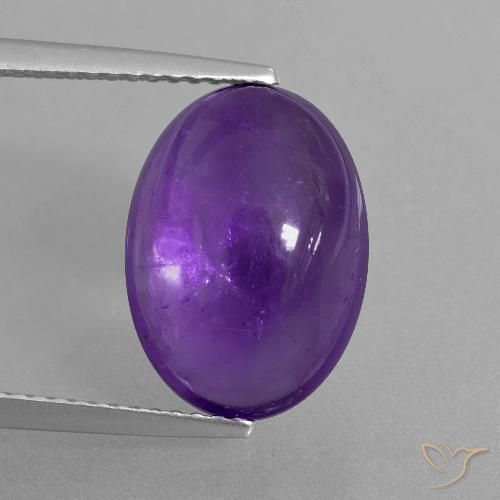 6.23ct Natürlicher Mittel-helles Violett Amethyst, Oval, Transparent
