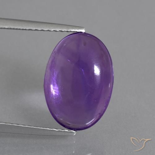 5.22ct Natürlicher Mittelviolett Amethyst, Oval, Transparent