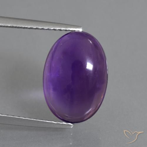 6.80ct Natürlicher Mittelviolett Amethyst, Oval, Transparent