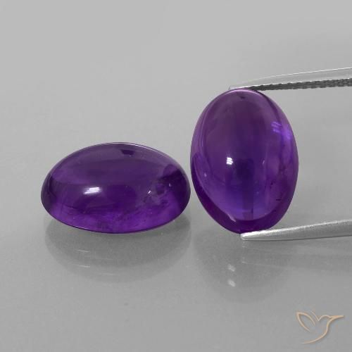 13.29ctw Natürlicher Mittelviolett Amethyst, Oval, Transparent
