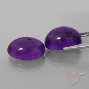 13.29 ct natürliche Mittelviolett Amethyst-Edelsteine, Oval, Transparent