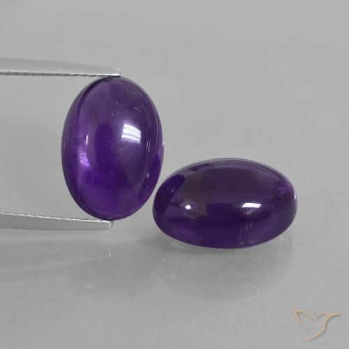 12.94ctw Natürlicher Mittelviolett Amethyst, Oval, Transparent