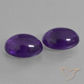 11.97 ct natürliche tiefviolett Amethyst-Edelsteine, Oval, Transparent