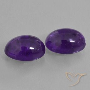 13.30 ct natürliche Mittelviolett Amethyst-Edelsteine, Oval, Transparent