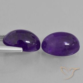 13.30 ct natürliche Mittelviolett Amethyst-Edelsteine, Oval, Transparent