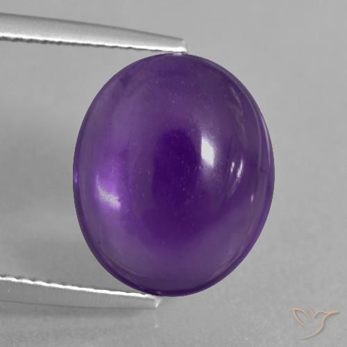 7.35ct Natürlicher Mittelviolett Amethyst, Oval, Transparent