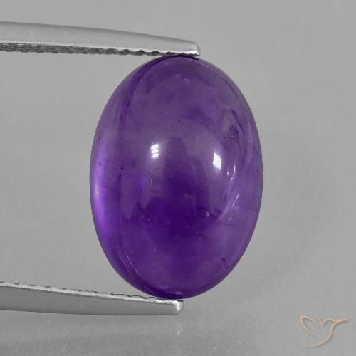 7.13ct Natürlicher Mittelviolett Amethyst, Oval, Transparent