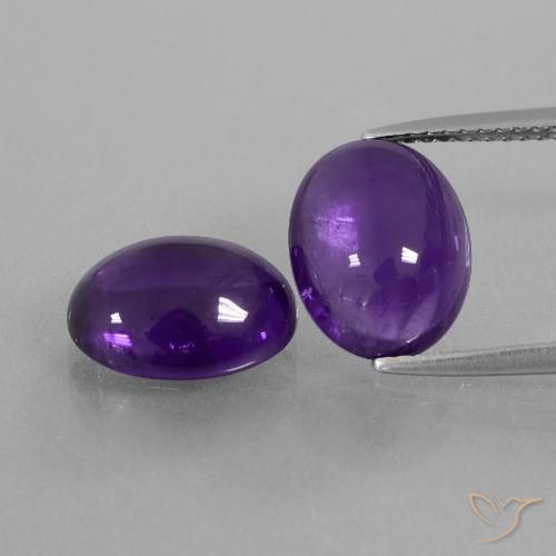 6.76ctw Natürlicher Mittelviolett Amethyst, Oval, Transparent