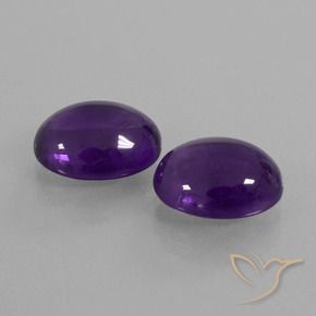 6.76 ct natürliche Mittelviolett Amethyst-Edelsteine, Oval, Transparent