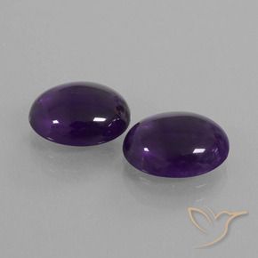 6.01 ct natürliche dunkelviolett Amethyst-Edelsteine, Oval, Transparent