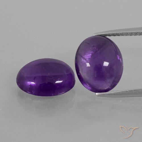 6.62ctw Natürlicher Mittelviolett Amethyst, Oval, Transparent