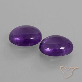 6.62 ct natürliche Mittelviolett Amethyst-Edelsteine, Oval, Transparent