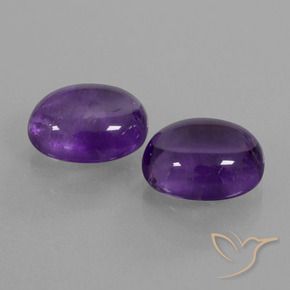 7.88 ct natürliche Mittelviolett Amethyst-Edelsteine, Oval, Transparent