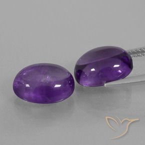 7.88 ct natürliche Mittelviolett Amethyst-Edelsteine, Oval, Transparent