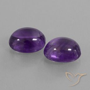 7.69 ct natürliche Mittelviolett Amethyst-Edelsteine, Oval, Transparent