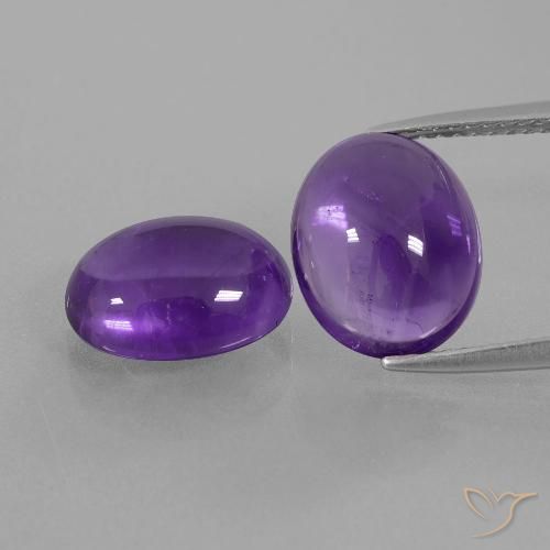 7.01ctw Natürlicher Mittelviolett Amethyst, Oval, Transparent