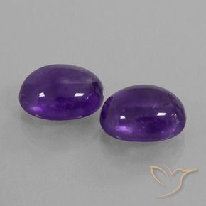 7.69 ct natürliche Mittelviolett Amethyst-Edelsteine, Oval, Transparent