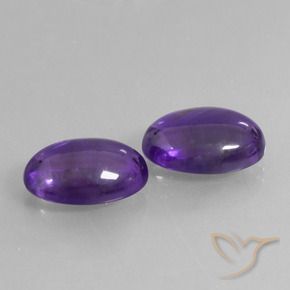 11.00 ct natürliche Mittelviolett Amethyst-Edelsteine, Oval, Transparent