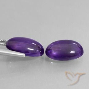 11.00 ct natürliche Mittelviolett Amethyst-Edelsteine, Oval, Transparent