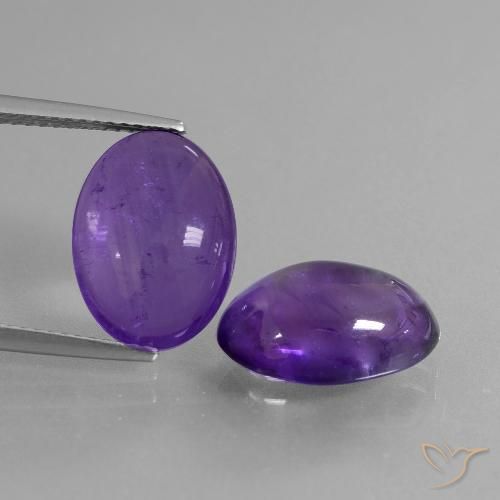 9.92ctw Natürlicher Mittelviolett Amethyst, Oval, Transparent