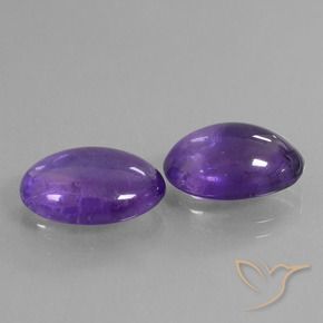 9.92 ct natürliche Mittelviolett Amethyst-Edelsteine, Oval, Transparent