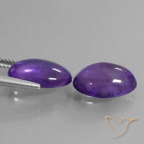 9.92 ct natürliche Mittelviolett Amethyst-Edelsteine, Oval, Transparent