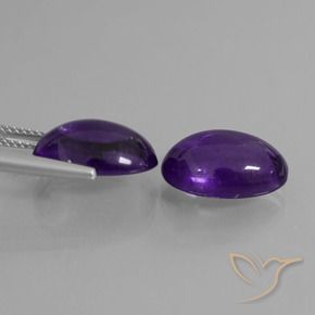 11.03 ct natürliche Mittelviolett Amethyst-Edelsteine, Oval, Transparent
