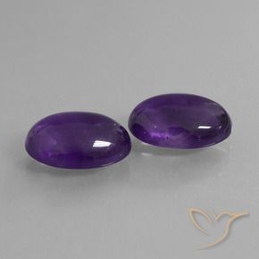 11.20 ct natürliche tiefviolett Amethyst-Edelsteine, Oval, Transparent