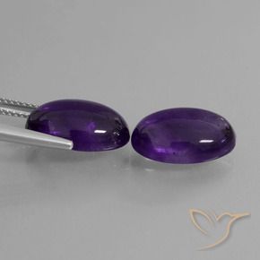 11.20 ct natürliche tiefviolett Amethyst-Edelsteine, Oval, Transparent