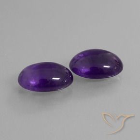 10.17 ct natürliche Mittelviolett Amethyst-Edelsteine, Oval, Transparent