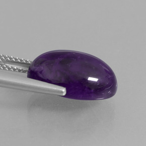 9,17 ctw natürlicher tiefviolett Amethyst, Oval Schliff, Transparent