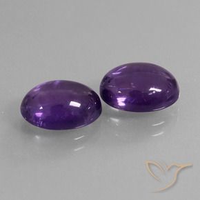 6.73 ct natürliche tiefviolett Amethyst-Edelsteine, Oval, Transparent