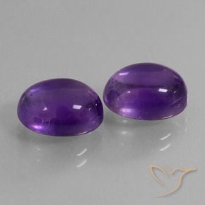 8.76 ct natürliche Mittelviolett Amethyst-Edelsteine, Oval, Transparent