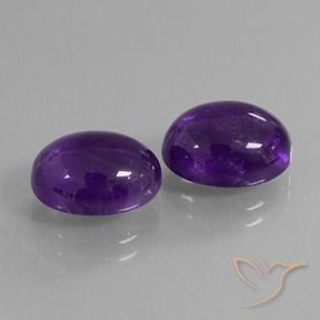 8.01 ct natürliche Mittelviolett Amethyst-Edelsteine, Oval, Transparent