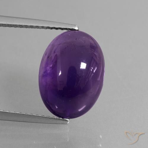 6.32ct Natürlicher tiefviolett Amethyst, Oval, Transparent
