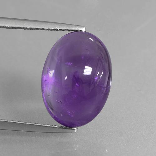 9,17 ctw natürlicher Mittel-helles Violett Amethyst, Oval Schliff, Transparent