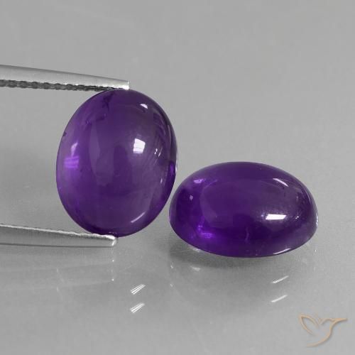 7.48ctw Natürlicher Mittelviolett Amethyst, Oval, Transparent