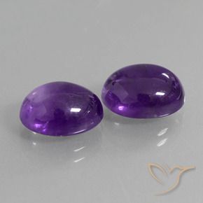 7.86 ct natürliche Mittelviolett Amethyst-Edelsteine, Oval, Transparent