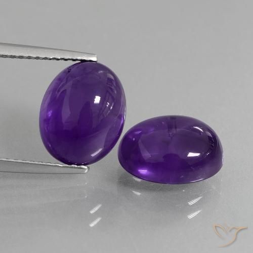 7.89ctw Natürlicher Mittelviolett Amethyst, Oval, Transparent