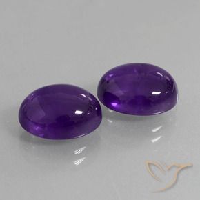 7.89 ct natürliche Mittelviolett Amethyst-Edelsteine, Oval, Transparent