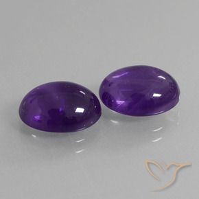 6.68 ct natürliche Mittelviolett Amethyst-Edelsteine, Oval, Transparent