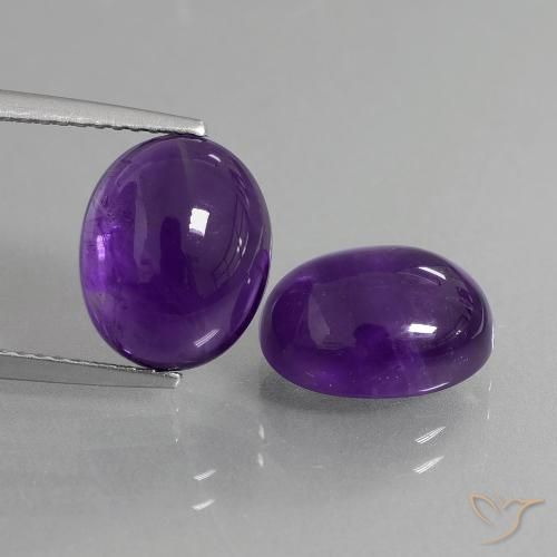 8.08ctw Natürlicher Mittelviolett Amethyst, Oval, Transparent