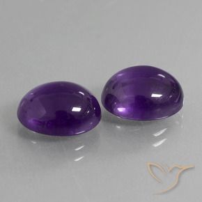 7.99 ct natürliche dunkelviolett Amethyst-Edelsteine, Oval, Transparent