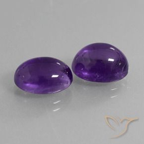 7.33 ct natürliche tiefviolett Amethyst-Edelsteine, Oval, Transparent