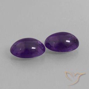 12.30 ct natürliche tiefviolett Amethyst-Edelsteine, Oval, Transparent